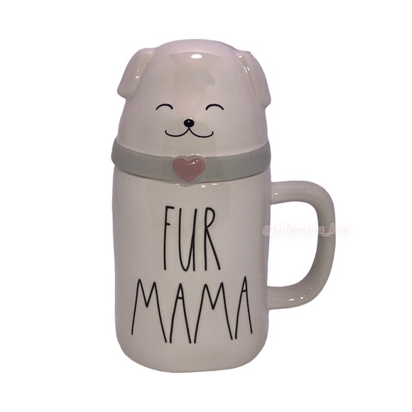 Rae dunn fur mama mug with topper - Picture 6 of 7